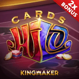 Professional live casino dealer at a blackjack table with other casino games in the background