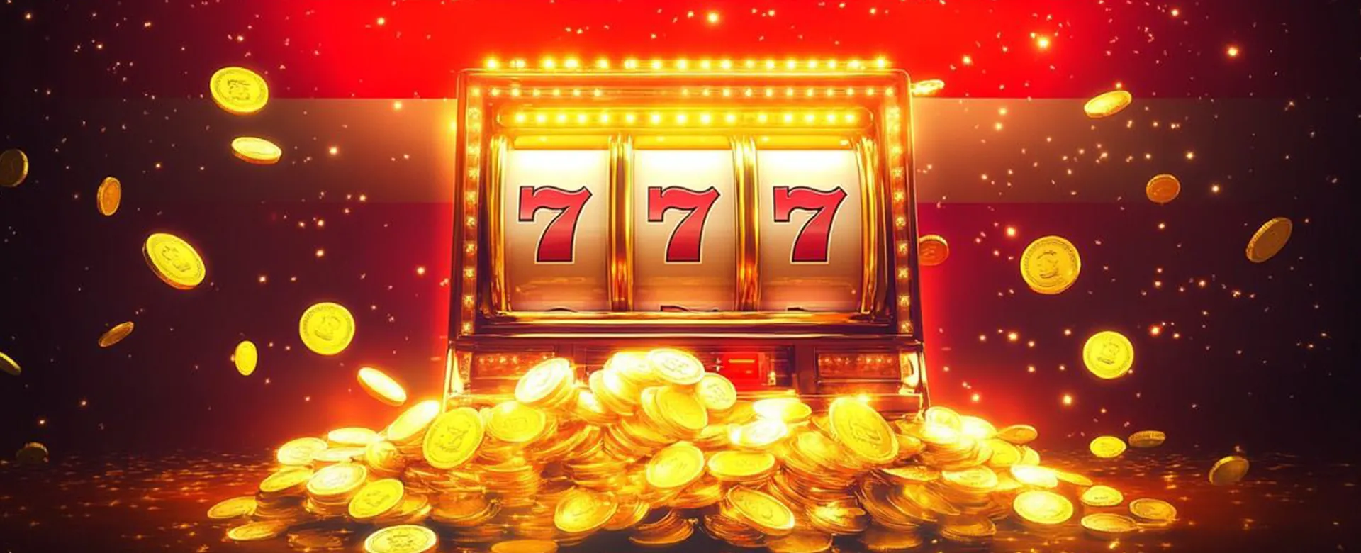 Player celebrating a big win on JiliGames slot machine, golden coins and lights, exciting atmosphere